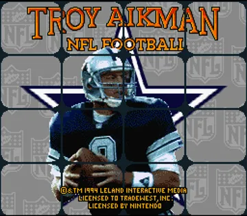 Troy Aikman NFL Football (USA) screen shot title